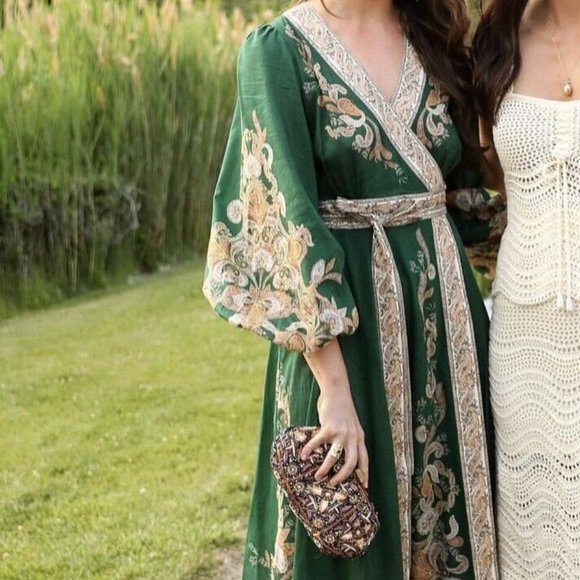 Emerald Green Zimmerman Devi Dress - Picture 2 of 5